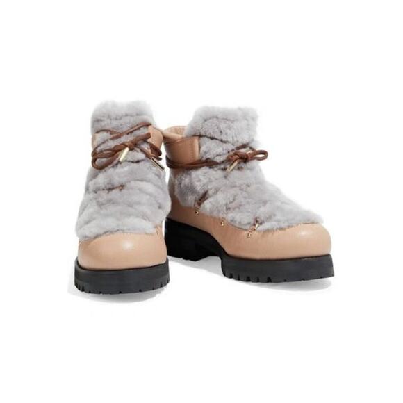 Jimmy Choo Ditto Fur Lined Winter Boots | Sz 39 (US 8.5) - Picture 2 of 9